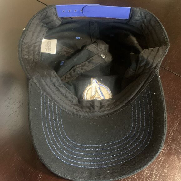 Avengers Youth Hat Cap Black with Blue A logo Strapback - Picture 6 of 7